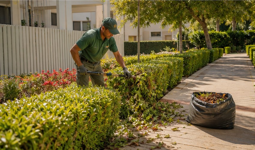 Poda de setos en jardines de comunidad poda de setos en zona común ajardinada