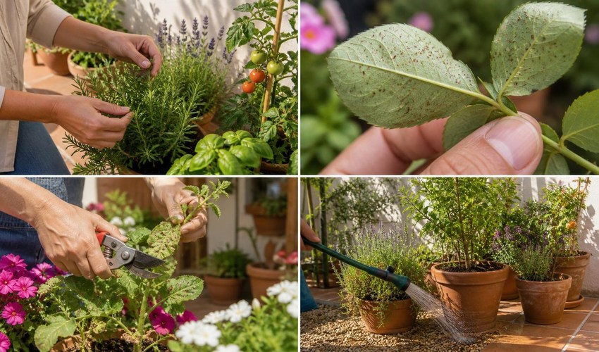plagas de verano en el jardín revisión de plantas